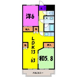 プランドール（高崎市下小鳥町）の物件間取画像